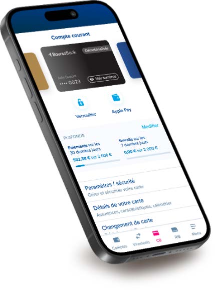 Ecran mobile du compte courant BoursoBank